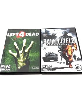 Battlefield: Bad Company 2 (PC, 2010) and Left 4 Dead (PC, 2008) - Preowned -